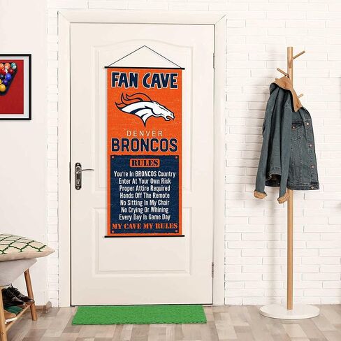 Denver Broncos Man Cave Fan Banner Wall Door Scroll in Saudi Arabia