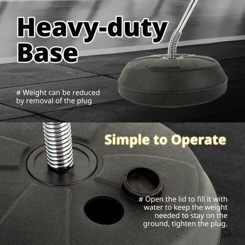 UpgradeWith Inflatable Punching Bag Stand for Adults | Adjustable 53"-61" Boxing Bag I Immediate Bounce Material Punching Bag with Stand | Punching Bag for Adults I Indoor and Outdoor Punching Dummy in Kuwait