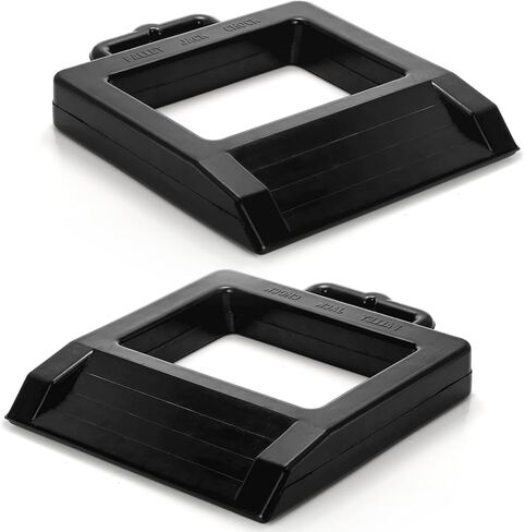 Yesland 2 Pack Rubber Pallet Jack Chock, 14.2 x 11.5 x 2 Inch Heavy Duty Pallet Truck Stopper Black Wheel Stop Chock for Truck Pallet Jack in Saudi Arabia