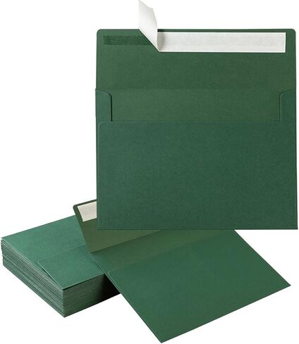 Wishhop 100 حزمة من مظاريف Sage-Green A7 ذاتية اللصق مقاس 5x7 للدعوات، وبطاقات تهنئة مقاس 5x7 in Saudi Arabia