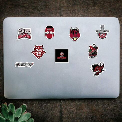 21 PCS Set of New Jerseys Vinyl Devils Stickers Pack New Jerseys Decal Devils 2-2.5 inches in Kuwait