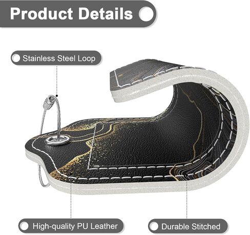 ريميلاك 2 حزمة من علامات الأمتعة المصنوعة من جلد البولي يوريثان لحقيبة السفر، علامة أمتعة الرحلات البحرية مع غطاء للخصوصية، ملصق معرف الاسم وحلقة معدنية للنساء والرجال حقيبة يد مدرسية، رخام أرجواني in Kuwait