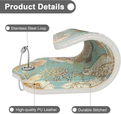 Rimilak 2 Pack PU Leather Luggage Tags for Suitcase, Travel Cruise Luggage Tag with Privacy Flap, Name ID Label and Metal Loop for Women Men Handbag School Bag Backpack, Abstrac Leopard in Kuwait