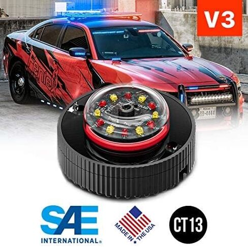 Feniex H-2219 - أحمر - مدفع 120 درجة LED للاختباء (أحمر) in Kuwait