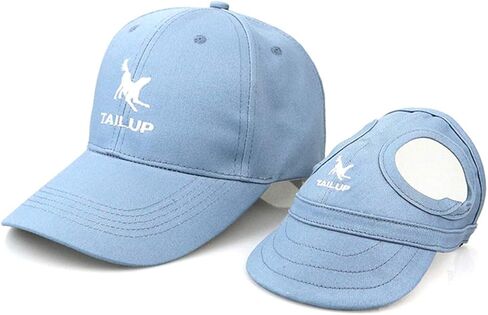 Dog Parent-Child Hats, Adjustable with Ear Holes Dog Baseball Hat Visor Cap Sun Protection Pet's Mom Dad Cap Set in Kuwait