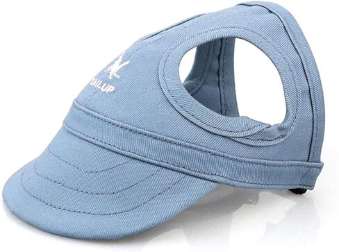 Dog Parent-Child Hats, Adjustable with Ear Holes Dog Baseball Hat Visor Cap Sun Protection Pet's Mom Dad Cap Set in Kuwait