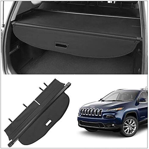 Autoxrun Cargo Cover Replacement for Jeep Cherokee 2014 2015 2016 2017 2018 Rear Trunk Security Shade Cover Luggage Shield in Saudi Arabia