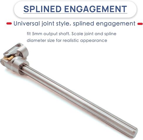 Universal Stainless Steel Drive Shaft Heavy-Duty Driveshafts for Axial SCX10 90046 AXI03007 TRX4 Redcat Gen8 1/10 RC Car Crawler Upgrade 155mm-240mm(1PC) in Kuwait