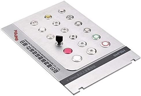 19 ملم ثلاثي الألوان (RGB) حلقة 12 فولت LED مضيئة، مفتاح ضغط من الفولاذ المقاوم للصدأ in Kuwait