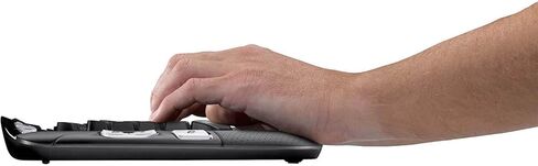 Logitech 920-002555 MK550 2.4 جيجا هرتز لوحة مفاتيح لاسلكية، ماوس - ليزر - USB - محيطي - أسود (متجدد) in Kuwait