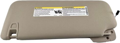 Driver LH Side Sun Visor Replacement Left Driver Side, Compatible with Cadillac Compatible with Chevy Compatible with GMC, Replace 22850306 Beige in Saudi Arabia