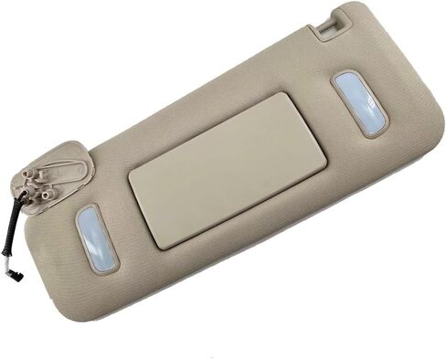Driver LH Side Sun Visor Replacement Left Driver Side, Compatible with Cadillac Compatible with Chevy Compatible with GMC, Replace 22850306 Beige in Saudi Arabia