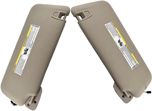 Driver LH Side Sun Visor Replacement Left Driver Side, Compatible with Cadillac Compatible with Chevy Compatible with GMC, Replace 22850306 Beige in Saudi Arabia