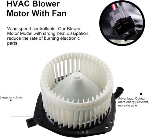 مجموعة محرك منفاخ Youxmoto HVAC مع قفص مروحة متوافق مع Pontiac Vibe 2003-2008 يستبدل 700160 88973567 PM9243 in Saudi Arabia