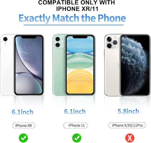 Glass Screen Protector for iPhone 11/XR (6.1"), 3 Pack 9HD Tempered Glass, Case Friendly, Anti Scratch Bubble Free Ultra Resistant in Saudi Arabia