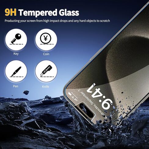 Glass Screen Protector for iPhone 11/XR (6.1"), 3 Pack 9HD Tempered Glass, Case Friendly, Anti Scratch Bubble Free Ultra Resistant in Saudi Arabia