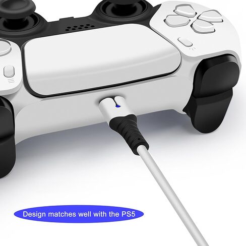 PS5 Controller Charging Cable 6.56FT for Switch Controller/Xbox Series Controller/PS5 DualSense Controller and Compatible with Other USB Type-C Devices Quick Charging Cord in Saudi Arabia