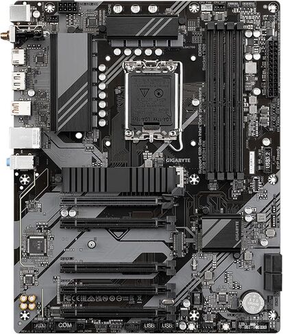 GIGABYTE B760 DS3H AX (rev. 1.x) LGA 1700 Intel B760 ATX Motherboard with DDR5, 2* M.2, PCIe 4.0, USB 3.2 Gen 2 Type-C, WiFi 6E Realtek GbE LAN, Q-Flash Plus, PCIe EZ-Latch in Saudi Arabia