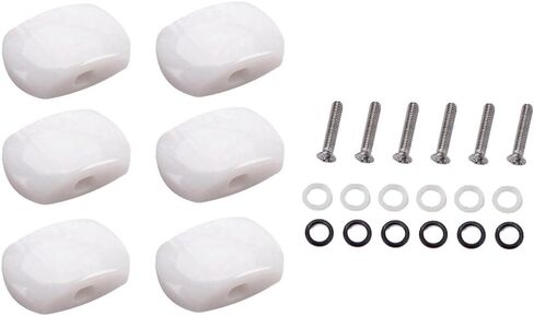 Alnicov Guitar Tuning Peg Tuners Machine Heads Buttons Knobs Handle for Guitar Parts Set of 6 in Saudi Arabia