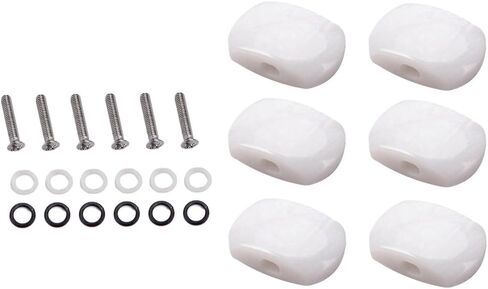 Alnicov Guitar Tuning Peg Tuners Machine Heads Buttons Knobs Handle for Guitar Parts Set of 6 in Saudi Arabia