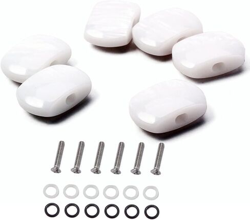 Alnicov Guitar Tuning Peg Tuners Machine Heads Buttons Knobs Handle for Guitar Parts Set of 6 in Saudi Arabia