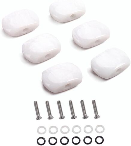 Alnicov Guitar Tuning Peg Tuners Machine Heads Buttons Knobs Handle for Guitar Parts Set of 6 in Saudi Arabia