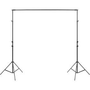 118" x 110" Backdrop Stand, Heavy Duty Adjustable Photography Background Photo Background Stands Black Metal Photography Backdrop Frame for Wedding, Photo Studio and Party in Saudi Arabia