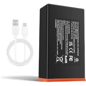 MULS 2-Pack MMA-EM8 Battery for Moultrie Edge Series Cellular Trail Camera | Replacement for Moultrie Edge, Edge Pro, Edge 2, Edge 2 Pro, Edge 3, Edge 3 Pro 5000mAh USB-C Charging, Easy Installation in Saudi Arabia