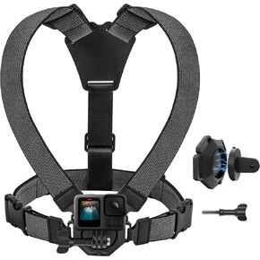 Chest Mount Quick Release for Insta 360 X5 X4 air X3 Luna Accessories | ACE Pro 2 Go Ultra Large Size for DJI Osmo 360 Action 6 5 4 Nano Magnetic Strap for GoPro Lit Hero 13 MAX 2 (Upgraded) in Saudi Arabia