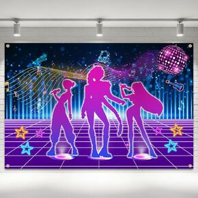 1Pcs 3 x5ft Kpop Music Dance Backdrop, Kpop Birthday Party Decorations Banner, Music Themed Singer Backdrop Photography Background for Birthday Party Favors Supplies in Kuwait