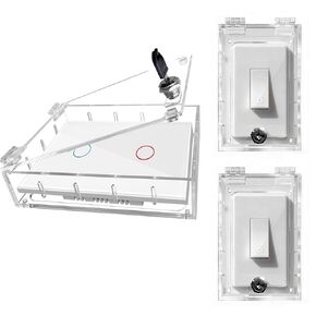 Smart Home Switch Cover,Baby Proof Light Outlet Covers,Child Safety Switch Plate Guard,Wall Plug Box,Kids Electrical Protector Box Fits All Outlet 4.95" H X 3.35" W X 1.77" D or Smaller in Saudi Arabia