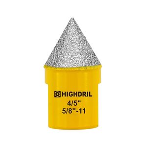 HIGHDRIL 2"Diamond Beveling Chamfer Bits for Marble Porcelain Tiles Granite | Diamond Beveling Chamfer Bits 2" x 5/8"-11 Thread for Existing Hole Trimming Finishing Cleaning Enlarging Marble Porcelain in Saudi Arabia