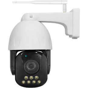 5MP 30X Optical Zoom PTZ Auto Tracking Dual WiFi Wireless IP Camera | Support 2.4G 5GHz WiFi Onvif Bluetooth, Motion Detection Siren Spotlight Night Vision Infrared 330ft in Saudi Arabia