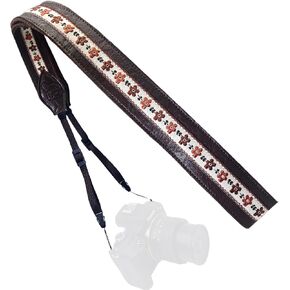 Neck Camera Strap, 1.5" Leather Camera Straps for Photographers, Adjustable Shoulder Belt for DSLR and Digital Camera in Kuwait