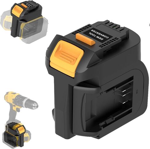 2-in-1 Battery Adapter for Dewalt Tools,Convert 2 Pack DeWalt 20V Battery Power to for Dewalt blowers, saws and Hammer,Extended for Cordless Tools Runtime on Workshop&Jobsite (Only Adapter) in Kuwait