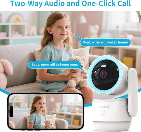 Indoor PTZ Security Camera, 2K 3MP Pan-Tilt with Privacy Mode, No Subscription, 32GB TF Card Included, Dual-Band 5G/2.4G WiFi, AI Motion Detection, Night Vision, 2-Way Audio, Siren (Blue) in Saudi Arabia