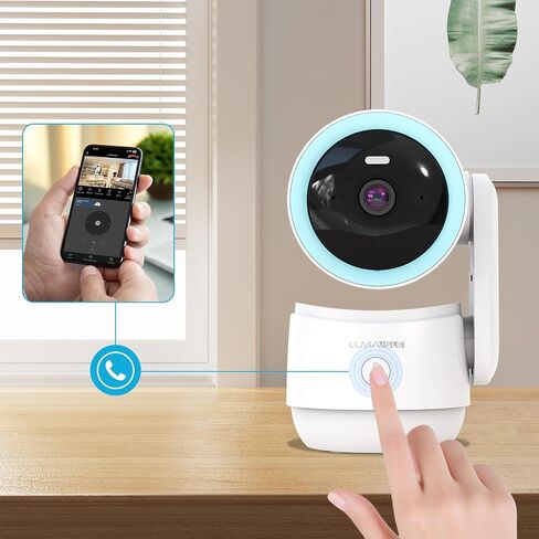 Indoor PTZ Security Camera, 2K 3MP Pan-Tilt with Privacy Mode, No Subscription, 32GB TF Card Included, Dual-Band 5G/2.4G WiFi, AI Motion Detection, Night Vision, 2-Way Audio, Siren (Blue) in Saudi Arabia