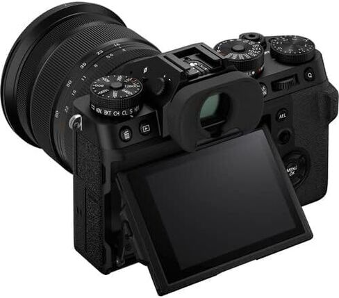 مجموعة عدسات وكاميرا رقمية بدون مرآة X-T5 من فوجي فيلم (مع XF16-80MM + مجموعة ملحقات BuzzPhoto Pro، أسود) in Kuwait