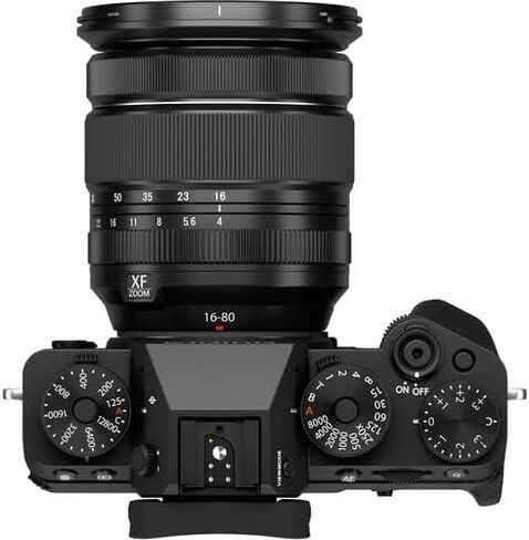 مجموعة عدسات وكاميرا رقمية بدون مرآة X-T5 من فوجي فيلم (مع XF16-80MM + مجموعة ملحقات BuzzPhoto Pro، أسود) in Kuwait