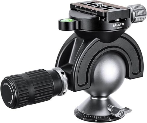 Leofoto MH-60 Full Dynamic Ball Head with Handle, Extendable Handle, Tension Control, Panning Base, for Competition and Target Shooting, Arca Compatible in Kuwait