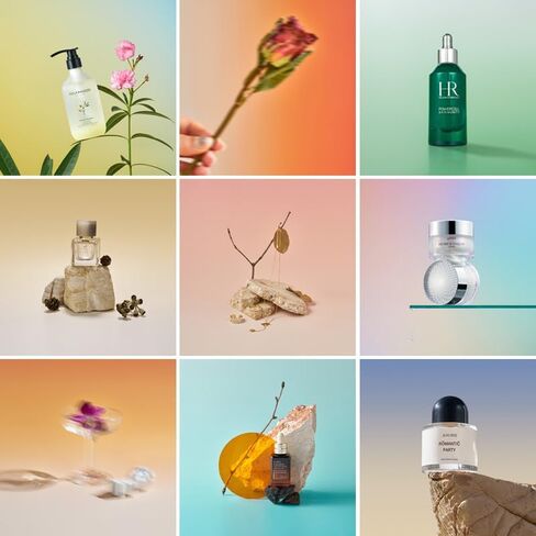 7PCS 14Patterns Product Photography Backdrops with Stand | Flat Lay Seamless 34x23in Gradient Paper Props - Tabletop Photo Backdrop Shoot for Jewelry Cosmetics Food in Saudi Arabia