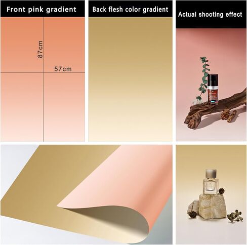 7PCS 14Patterns Product Photography Backdrops with Stand | Flat Lay Seamless 34x23in Gradient Paper Props - Tabletop Photo Backdrop Shoot for Jewelry Cosmetics Food in Saudi Arabia