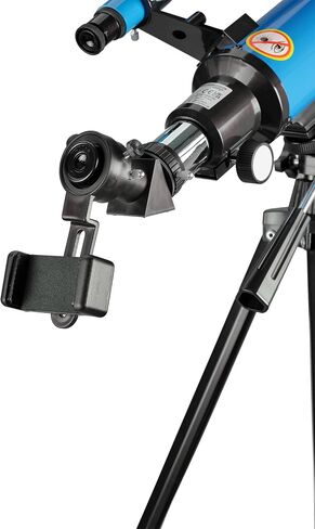 Bresser Junior Children's Telescope 70/400 Lens Telescope for Children from 8 Years, Astronomy Beginners, Telescope with Backpack, Accessories & Smartphone Holder, Night Sky Observation, Blue in Saudi Arabia