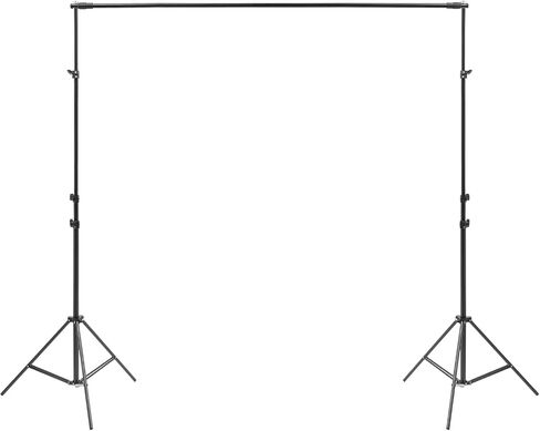 118" x 110" Backdrop Stand, Heavy Duty Adjustable Photography Background Photo Background Stands Black Metal Photography Backdrop Frame for Wedding, Photo Studio and Party in Saudi Arabia