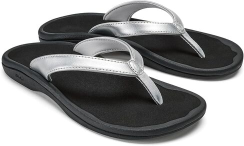 OluKai Ohana Lahi Women's Sandals, Water Resistant Flip Flops with Thin Strap & Arch Support, Lightweight Comfort for Beach & Travel, Enhanced Traction for Wet Surfaces in Saudi Arabia