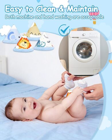 16 Pcs Coral Velvet Pee Covers Baby Boy, Reusable Leak-Proof Guard | Diaper Changing Accessories for Baby Boys. Leak-Proof Pee Guard Prevents Splashes and Keeps Diaper Changing Clean and Dry in Saudi Arabia