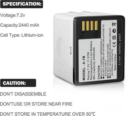 2 Pack A-1 A-1B Batteries for Arlo Pro/Pro 2 Camera 7.2V 2440mAh | A-1C Upgraded Batteries for VMC4030 VMC4030P VMS4230 VMS4430 VMS4530 VMS4430P VMS4530P-100NAR VMA4400 Security Camera in Saudi Arabia
