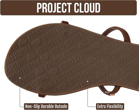 صنادل صيفية من Project Cloud للنساء مع نعل داخلي من الإسفنج الذكي (انتقالي) | نعل داخلي من إسفنج الذاكرة؛ شبشب الشاطئ؛ نعل غير قابل للانزلاق؛ أشرطة مزدوجة خفيفة الوزن؛ صنادل صيفية للنساء؛ الراحة اليومية in Kuwait