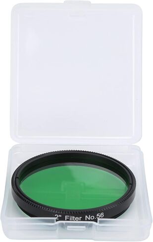 2 Inch Moon Filter for Astronomical Telescope, High Transmission Aluminum Alloy Telescope Filter, Lightweight 50.8mm Lunar Observation Accessory with Storage Box for in Saudi Arabia