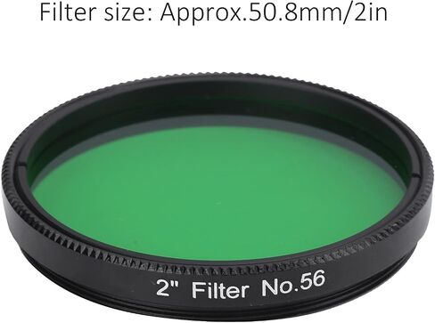 2 Inch Moon Filter for Astronomical Telescope, High Transmission Aluminum Alloy Telescope Filter, Lightweight 50.8mm Lunar Observation Accessory with Storage Box for in Saudi Arabia